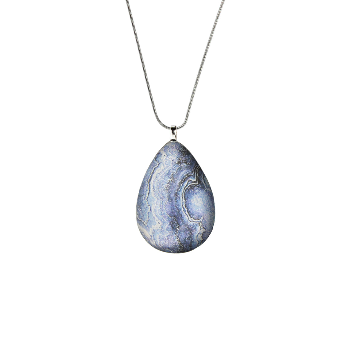 INSPIRED BY NATURE SYDNEY SANDSTONE LARGE DROP PENDANT ON A CHAIN NECKLACE - D805