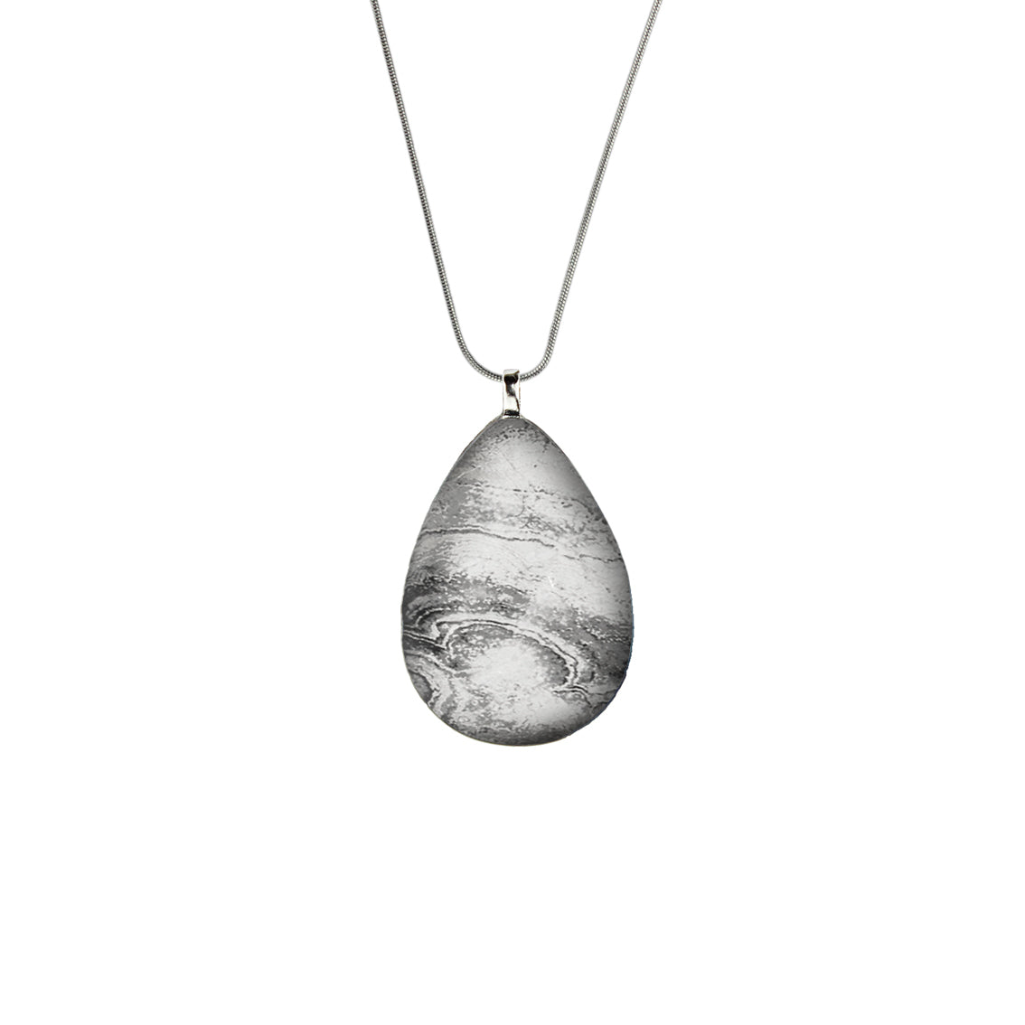 INSPIRED BY NATURE SYDNEY SANDSTONE LARGE DROP PENDANT ON A CHAIN NECKLACE - D805
