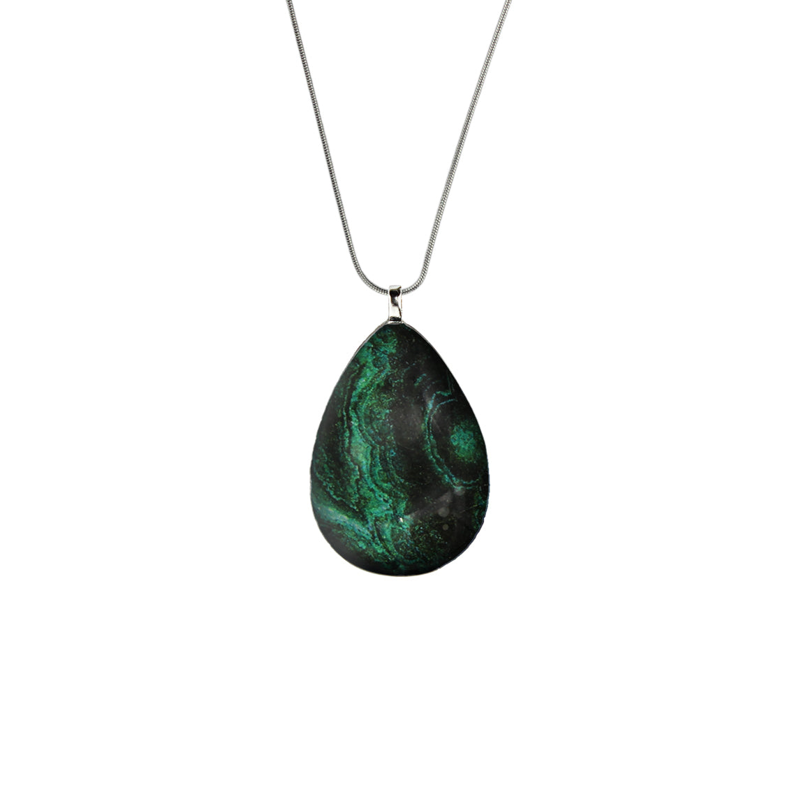 INSPIRED BY NATURE SYDNEY SANDSTONE LARGE DROP PENDANT ON A CHAIN NECKLACE - D805