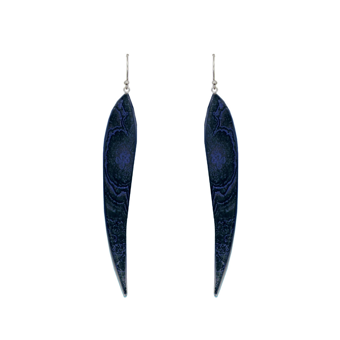 INSPIRED BY NATURE SYDNEY SANDSTONE LARGE LEAF STATEMENT EARRINGS - D822