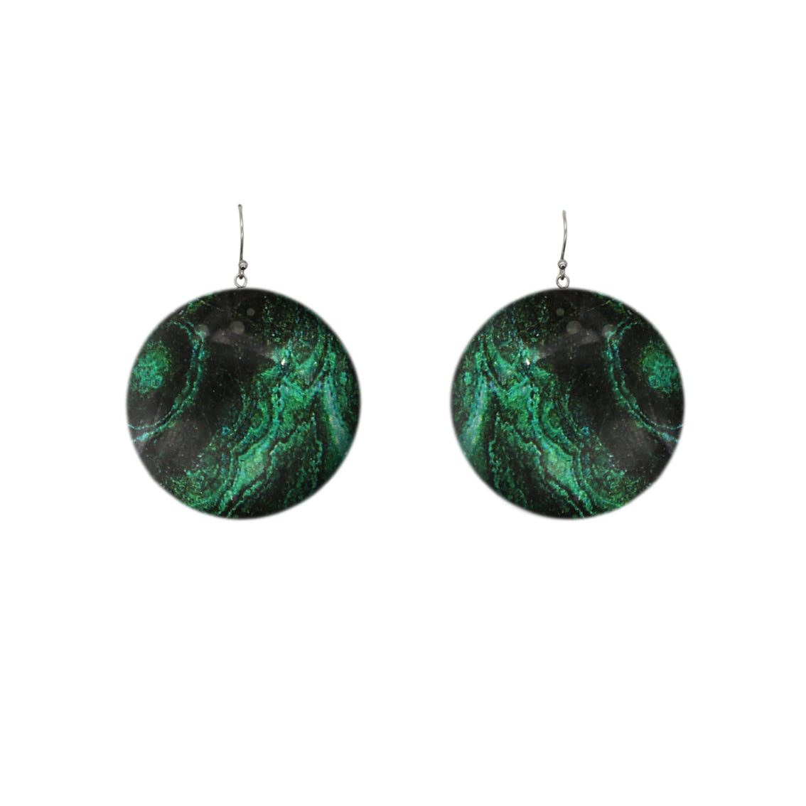 INSPIRED BY NATURE SYDNEY SANDSTONE MEDIUM CIRCLE STATEMENT EARRINGS - D804