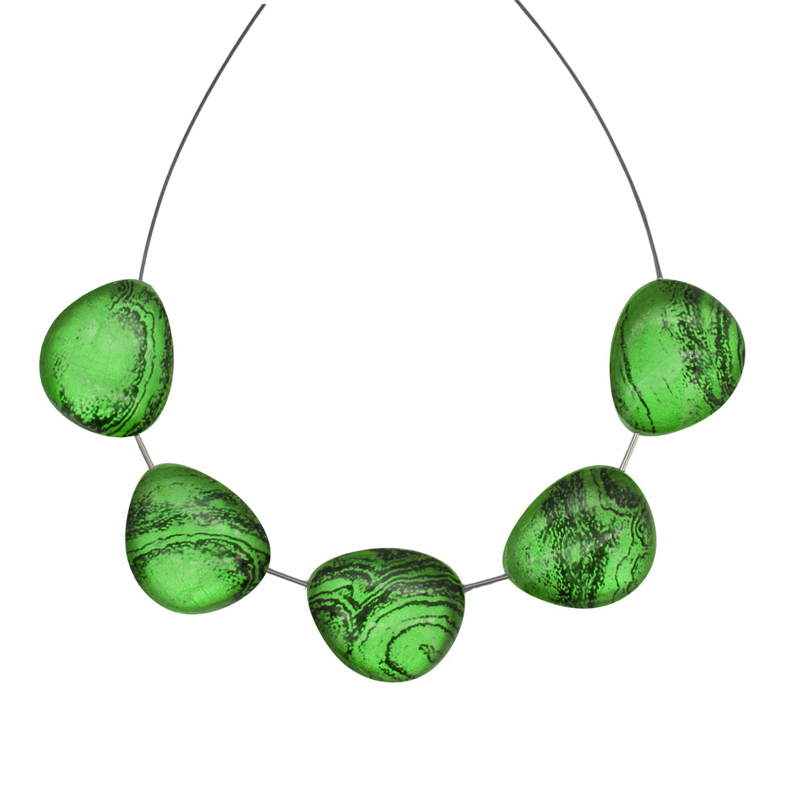 INSPIRED BY NATURE SYDNEY SANDSTONE PEBBLE SHAPE ADJUSTABLE NECKLACE - D807