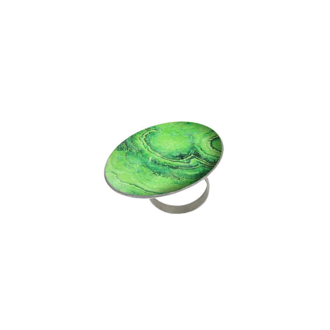 INSPIRED BY NATURE SYDNEY SANDSTONE STATEMENT ADJUSTABLE CIRCLE RING - D813