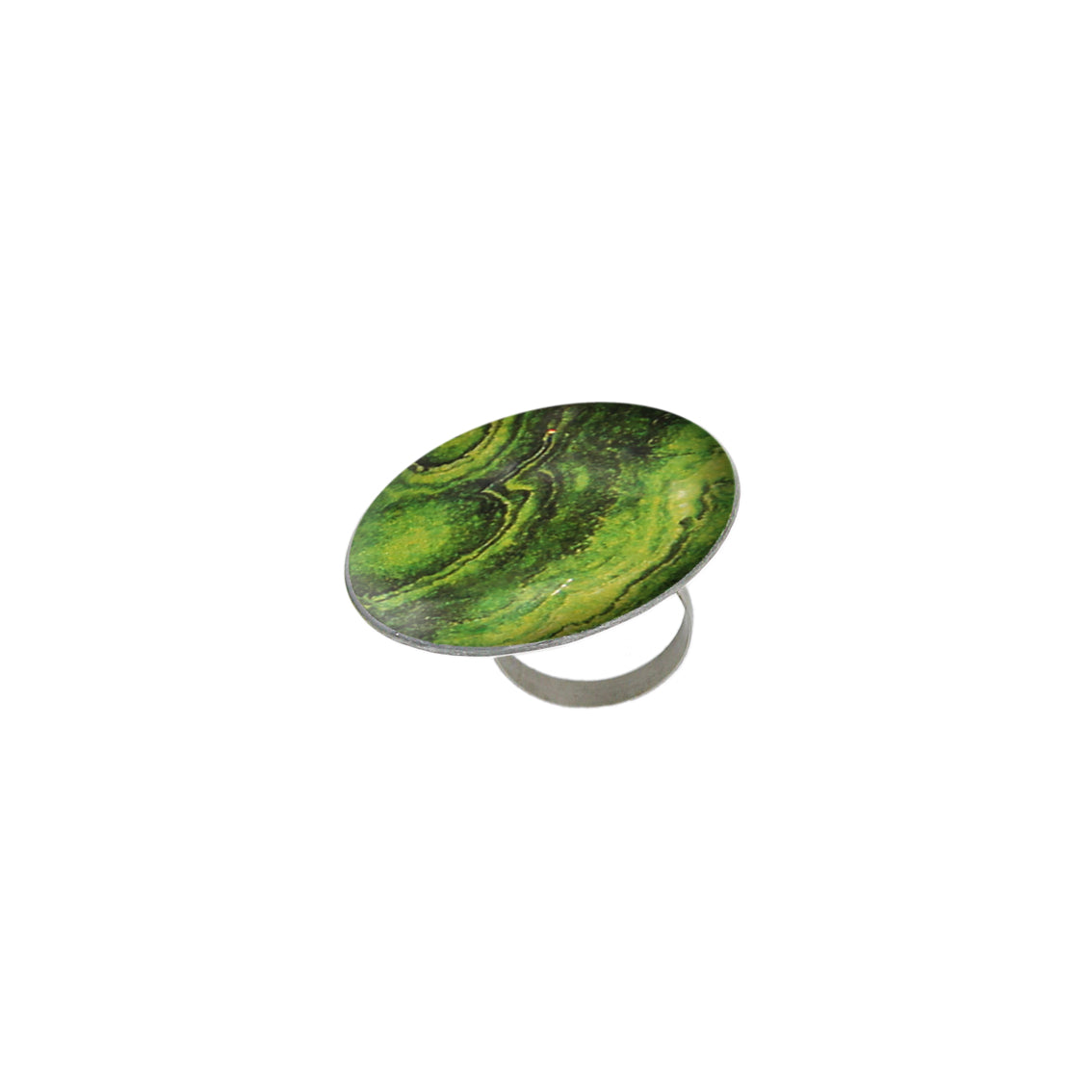 INSPIRED BY NATURE SYDNEY SANDSTONE STATEMENT ADJUSTABLE CIRCLE RING - D813