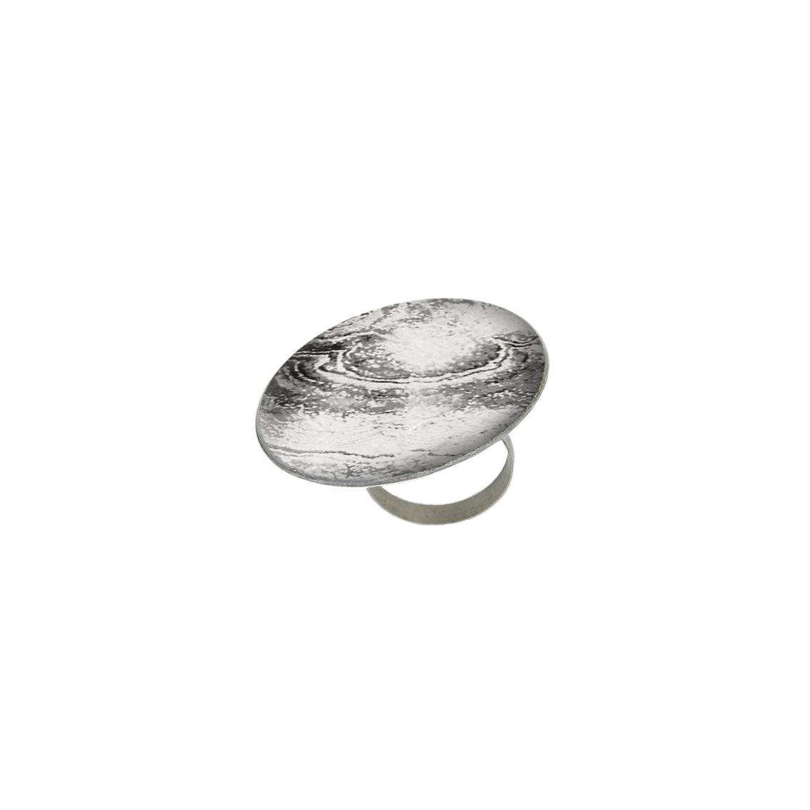 INSPIRED BY NATURE SYDNEY SANDSTONE STATEMENT ADJUSTABLE CIRCLE RING - D813