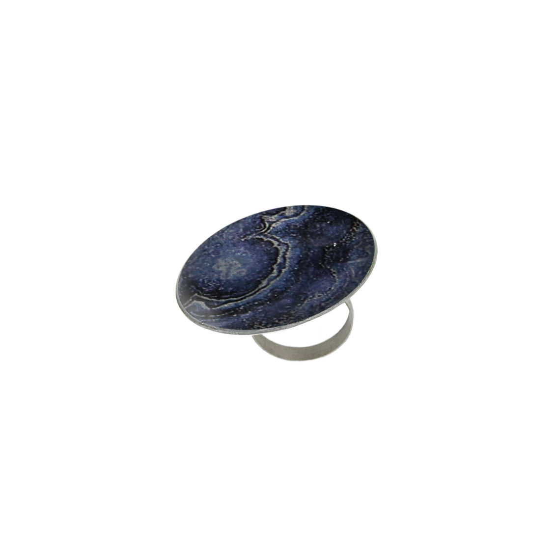 INSPIRED BY NATURE SYDNEY SANDSTONE STATEMENT ADJUSTABLE CIRCLE RING - D813