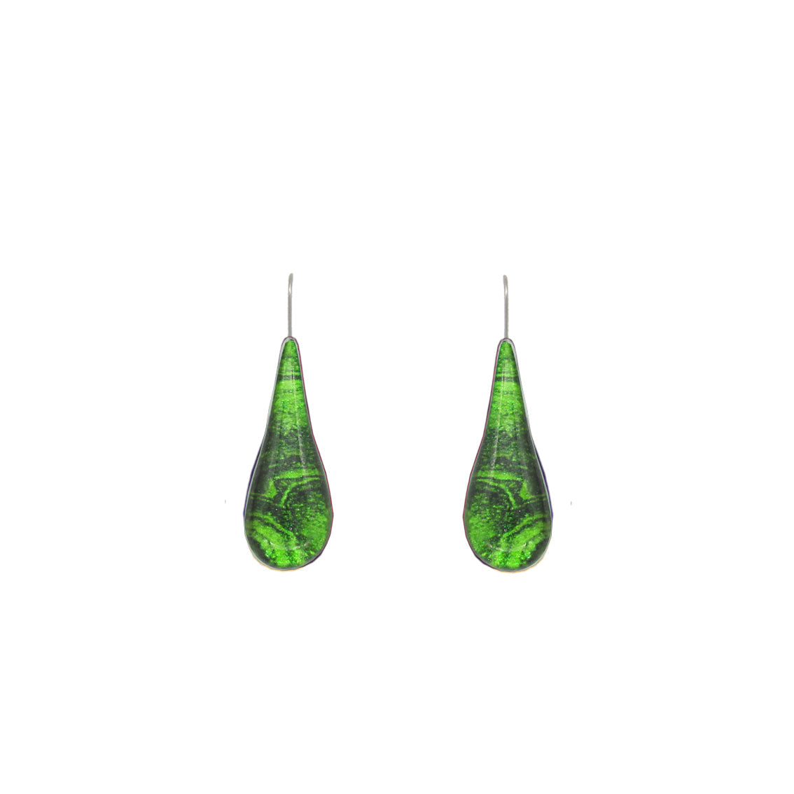 INSPIRED BY NATURE SYDNEY SANDSTONE TEAR DROP MEDIUM DANGLE EARRINGS - D803