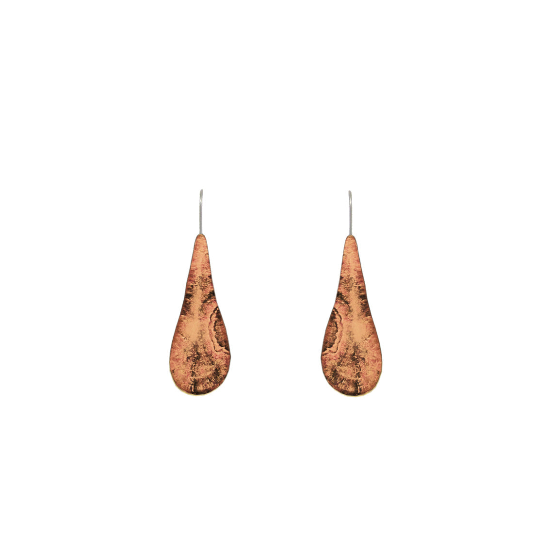 INSPIRED BY NATURE SYDNEY SANDSTONE TEAR DROP MEDIUM DANGLE EARRINGS - D803