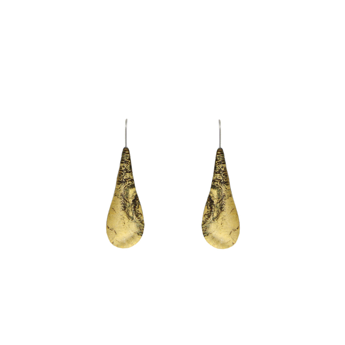 INSPIRED BY NATURE SYDNEY SANDSTONE TEAR DROP MEDIUM DANGLE EARRINGS - D803