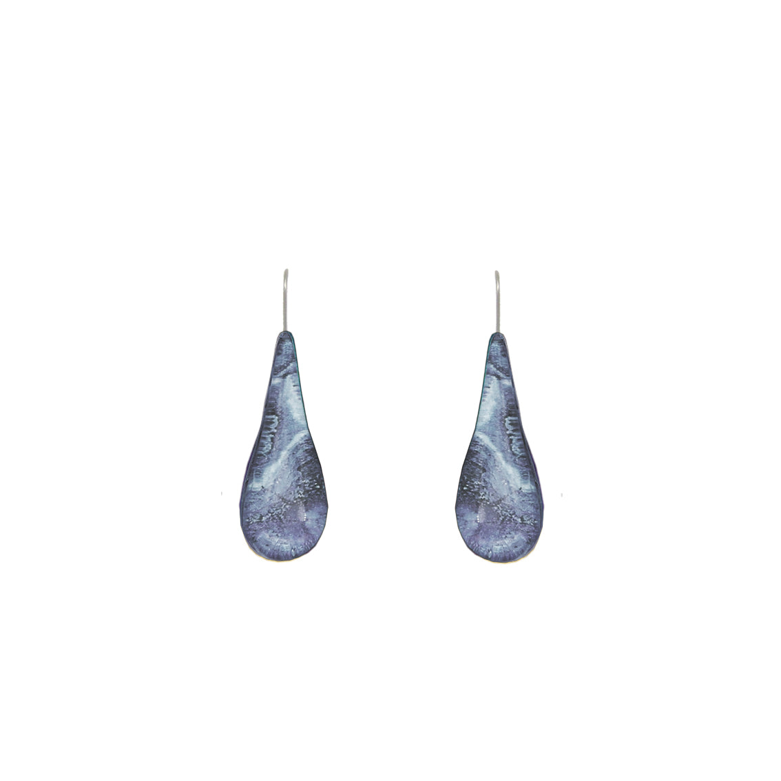 INSPIRED BY NATURE SYDNEY SANDSTONE TEAR DROP MEDIUM DANGLE EARRINGS - D803