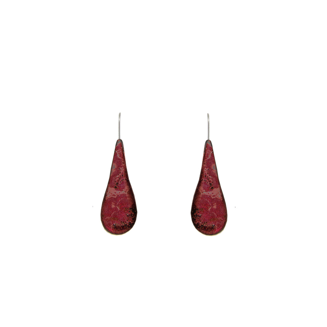 INSPIRED BY NATURE SYDNEY SANDSTONE TEAR DROP MEDIUM DANGLE EARRINGS - D803