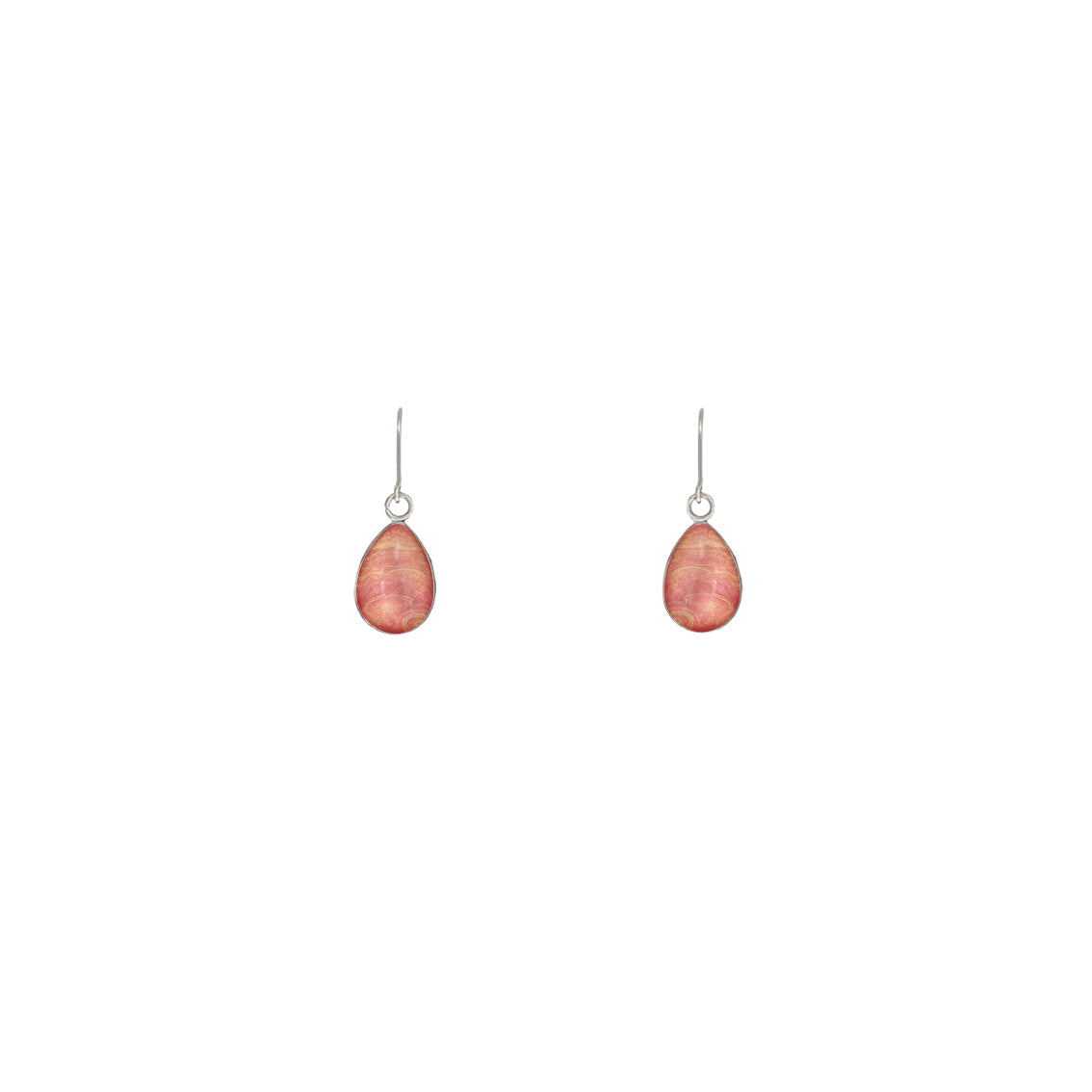 INSPIRED BY NATURE SYDNEY SANDSTONE XS DROP METAL EARRINGS - D789 - in Circle Box