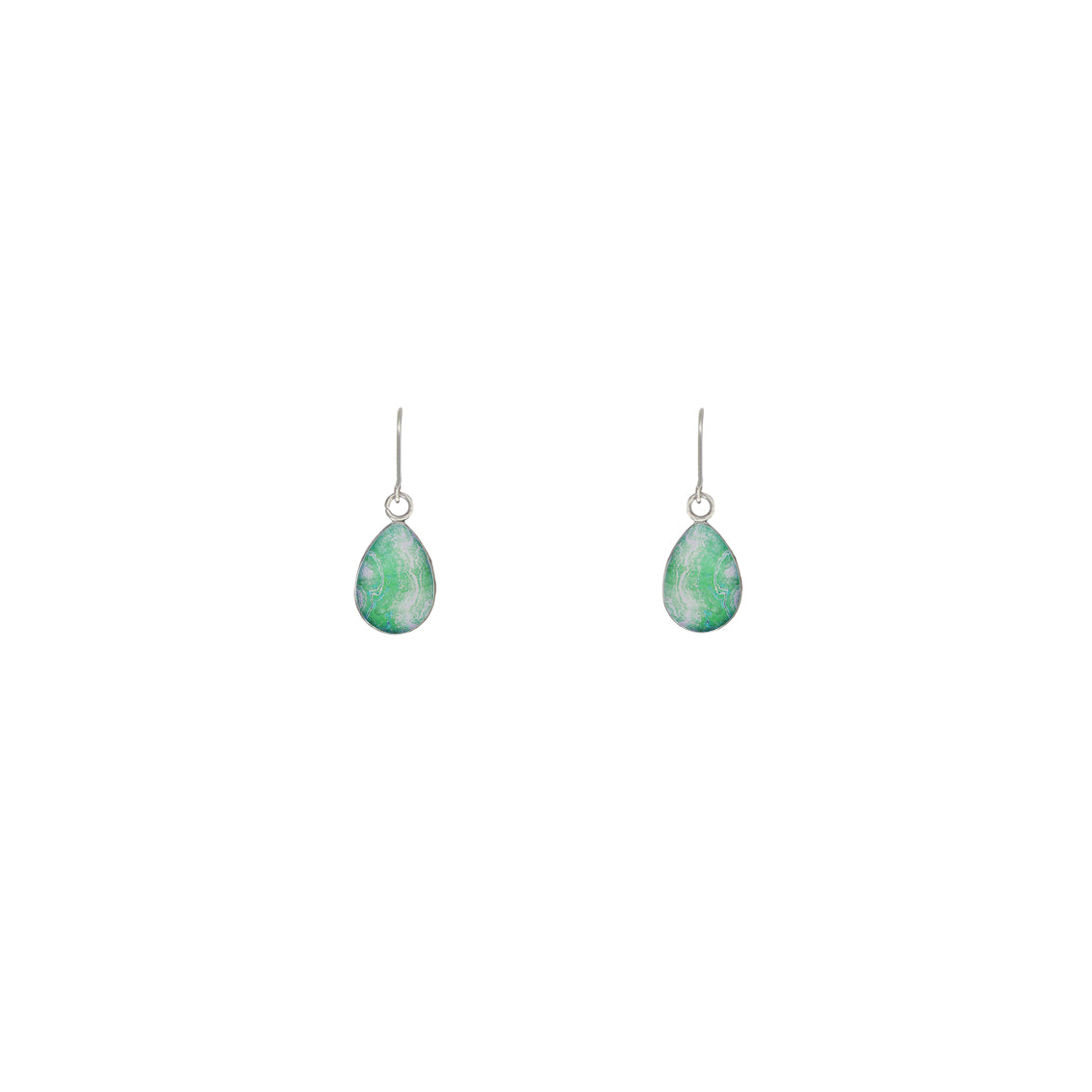 INSPIRED BY NATURE SYDNEY SANDSTONE XS DROP METAL EARRINGS - D789S - on Satchel