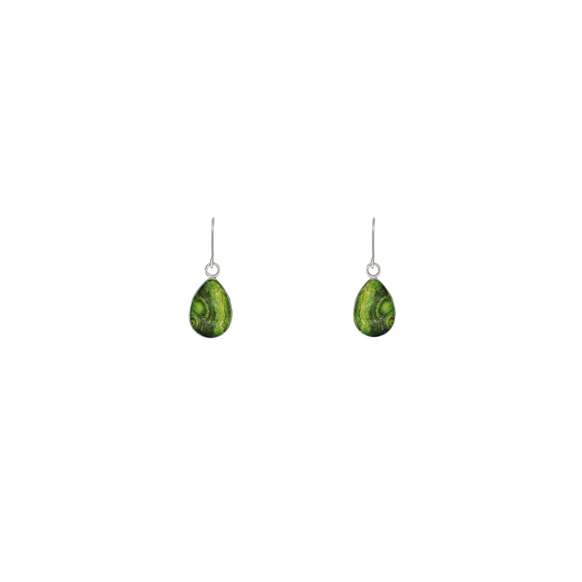 INSPIRED BY NATURE SYDNEY SANDSTONE XS DROP METAL EARRINGS - D789 - in Circle Box
