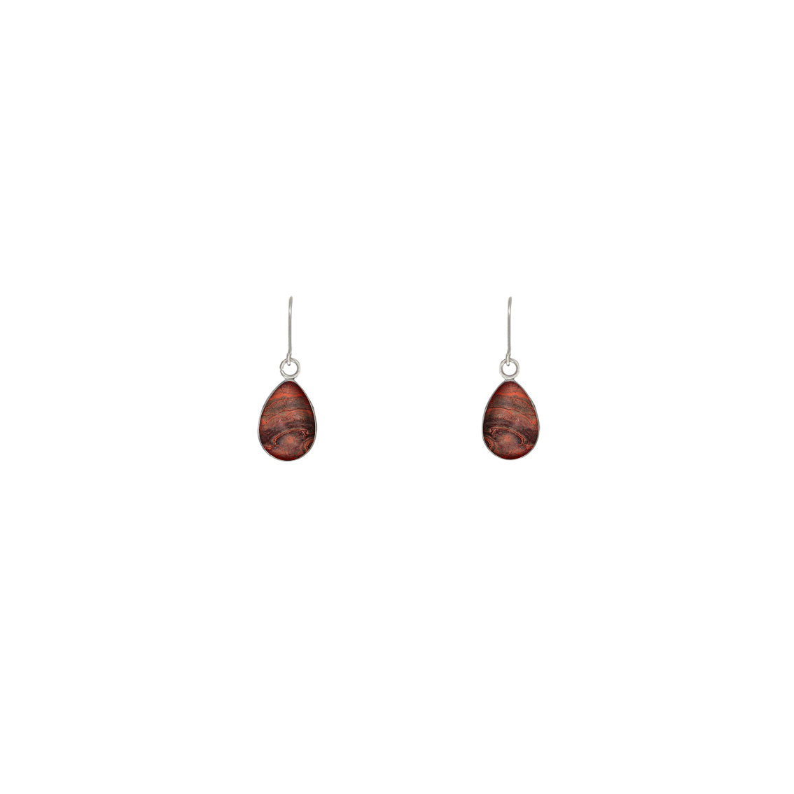 INSPIRED BY NATURE SYDNEY SANDSTONE XS DROP METAL EARRINGS - D789 - in Circle Box
