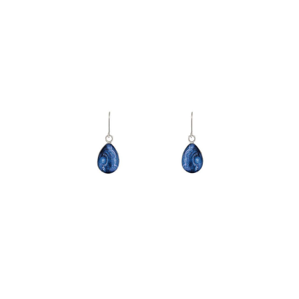 INSPIRED BY NATURE SYDNEY SANDSTONE XS DROP METAL EARRINGS - D789S - on Satchel