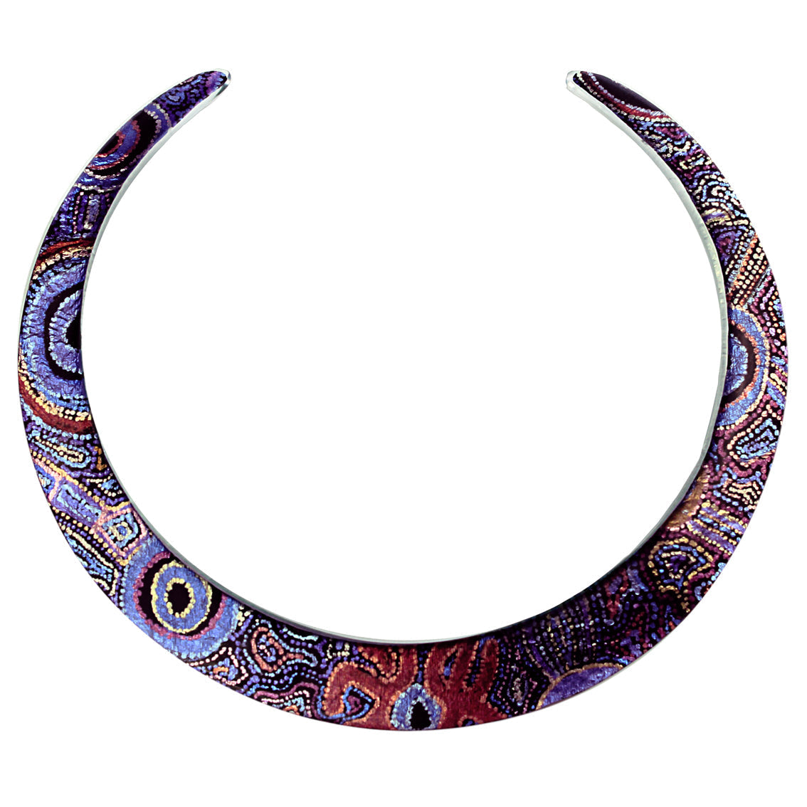 JOY PURPLE ADJUSTABLE FITTED NECKLACE - SD096