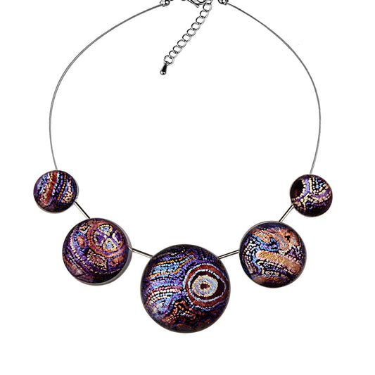 JOY PURPLE ADJUSTABLE NECKLACE - SD095