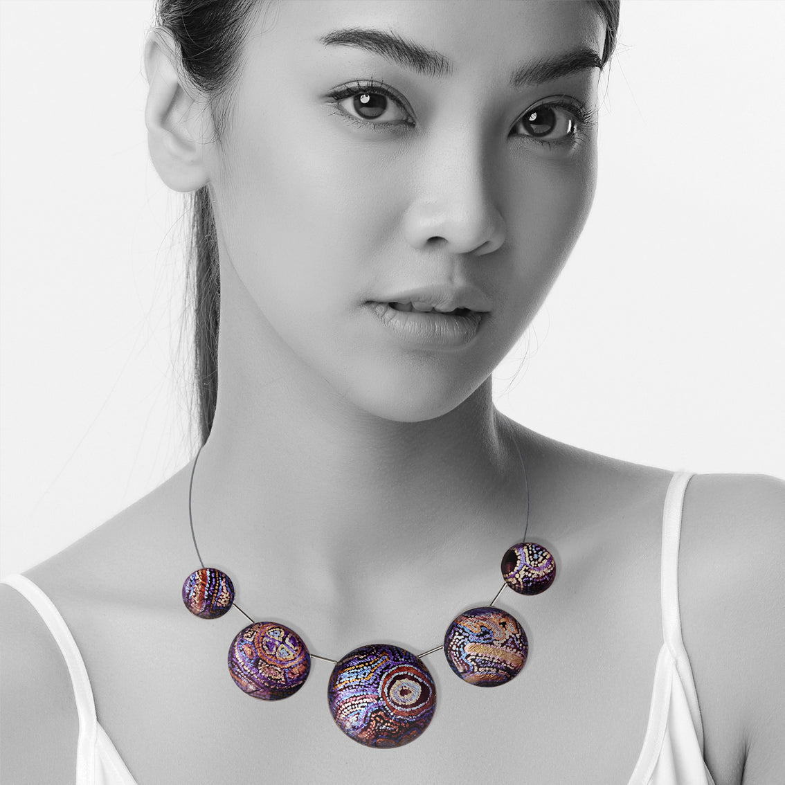 JOY PURPLE ADJUSTABLE NECKLACE - SD095