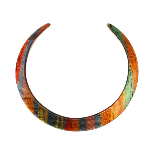 JUDY BRIGHT COLORS ADJUSTABLE FITTED NECKLACE - D355