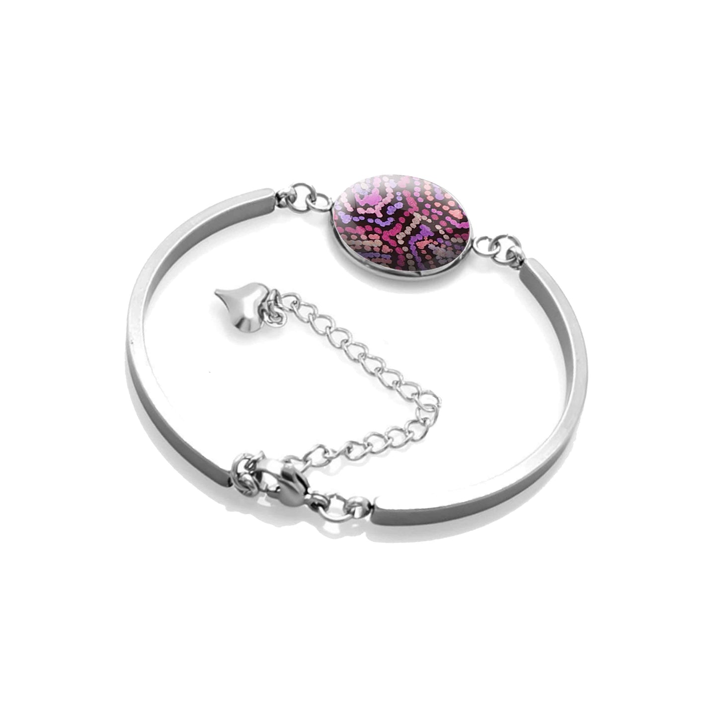 JOY PURPLE DANGLE BANGLE - B127