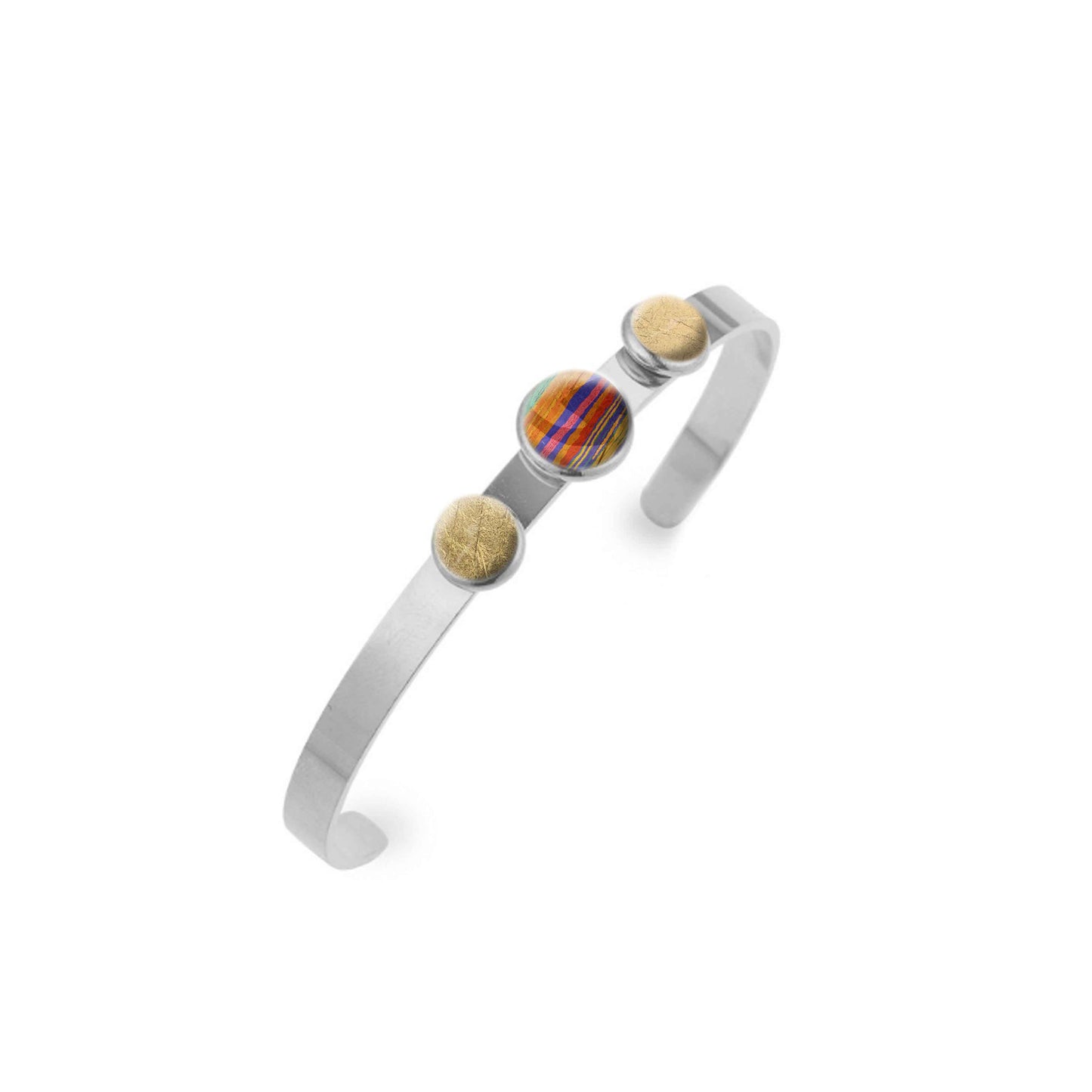 JUDY BRIGHT COLORS ADJUSTABLE OPEN BANGLE - B149