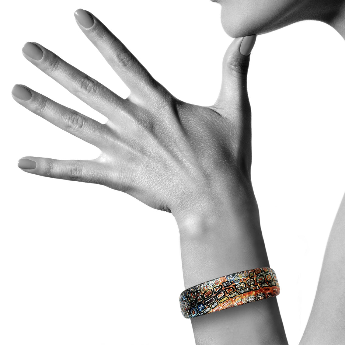 CROCODILE STORY ADJUSTABLE NARROW BRACELET - SD305