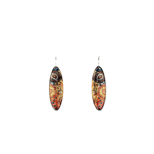 DANDLE DROP CROCODILE STORY LONG EARRINGS - SD292