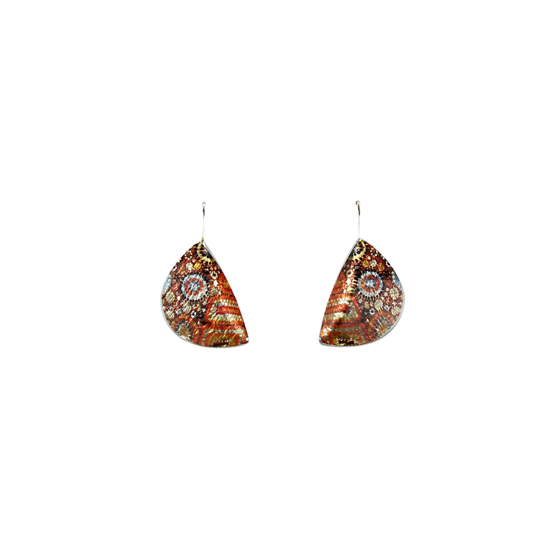 DANDLE DROP CROCODILE STORY MOON SHAPE EARRINGS - SD291