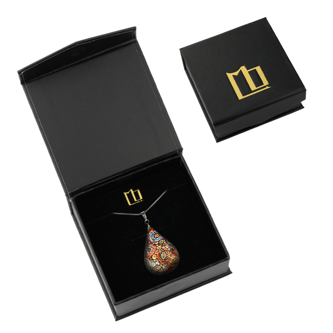 CROCODILE STORY DOMED DROP PENDANT ON A CHAIN NECKLACE - SD298