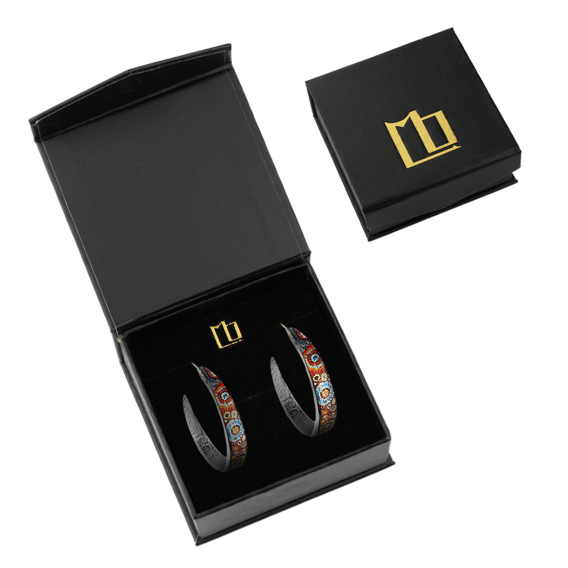 CROCODILE STORY STATEMENT LOOP EARRINGS - SD294