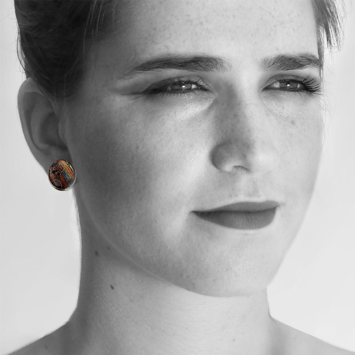 CROCODILE STORY STUD EARRINGS - SD288S - on Satchel