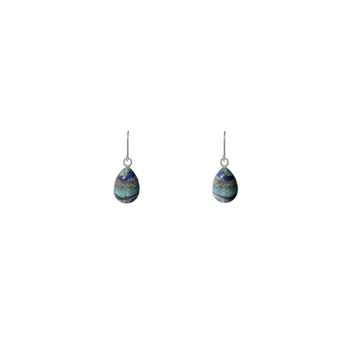 KERRY PERON ISLANDS BLUE DANGLE XS DROP EARRINGS - M013S - on Satchel