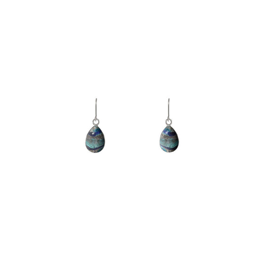 KERRY PERON ISLANDS BLUE DANGLE XS DROP EARRINGS - M013 - in Circle Box