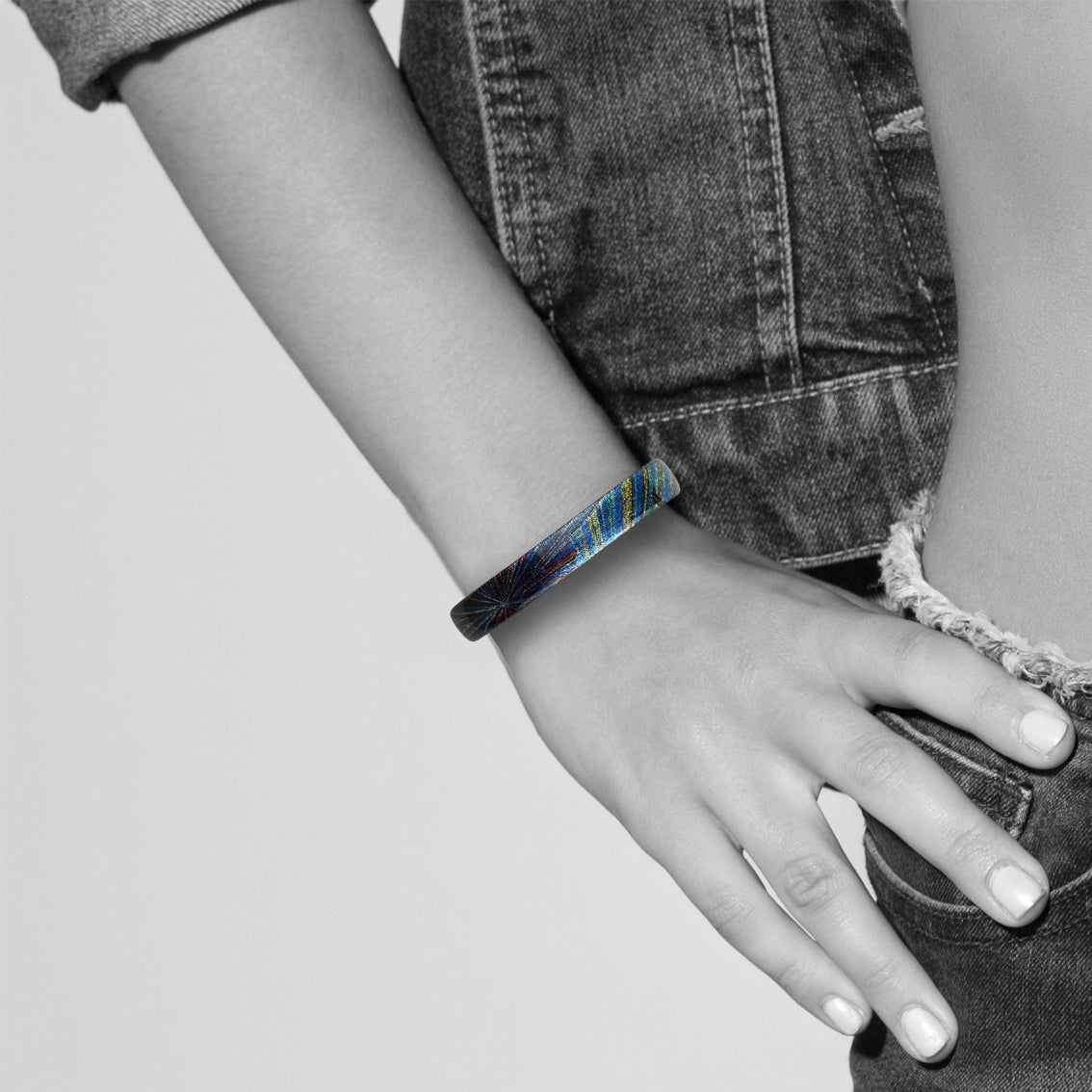 WOMAN SEA STORY BLUE ADJUSTABLE MINI  BRACELET - SD321