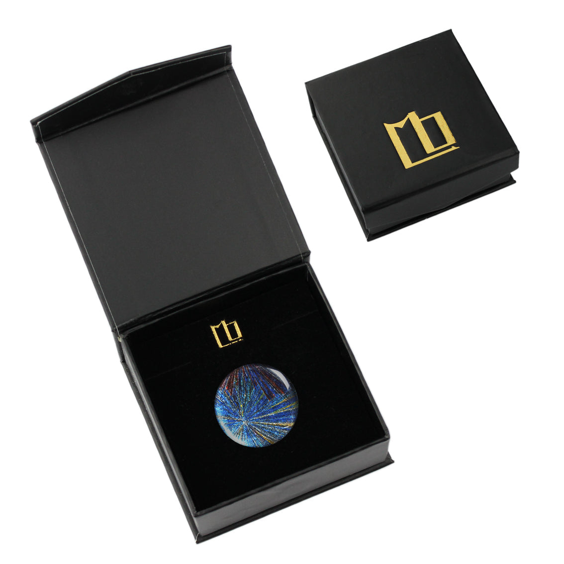 WOMAN SEA STORY BLUE STATEMENT ADJUSTABLE RING - SD325