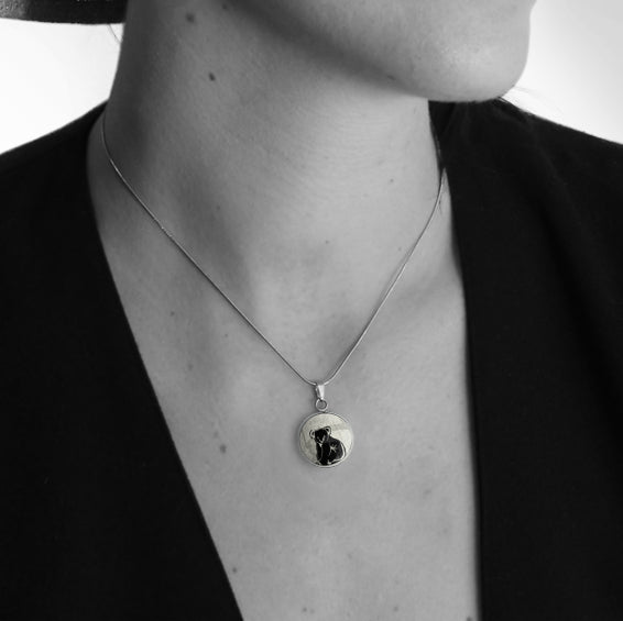 KOALA XS CIRCLE PENDANT ON A CHAIN NECKLACE - MFY239 - in Circle Box