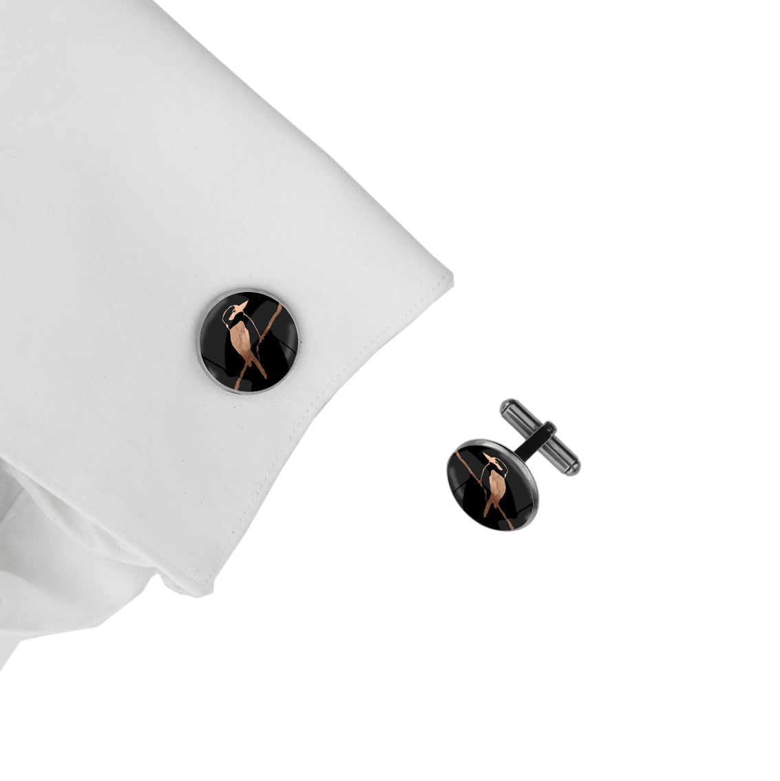 KOOKABURRA CIRCLE ELEGANT CUFFLINKS - MFY146