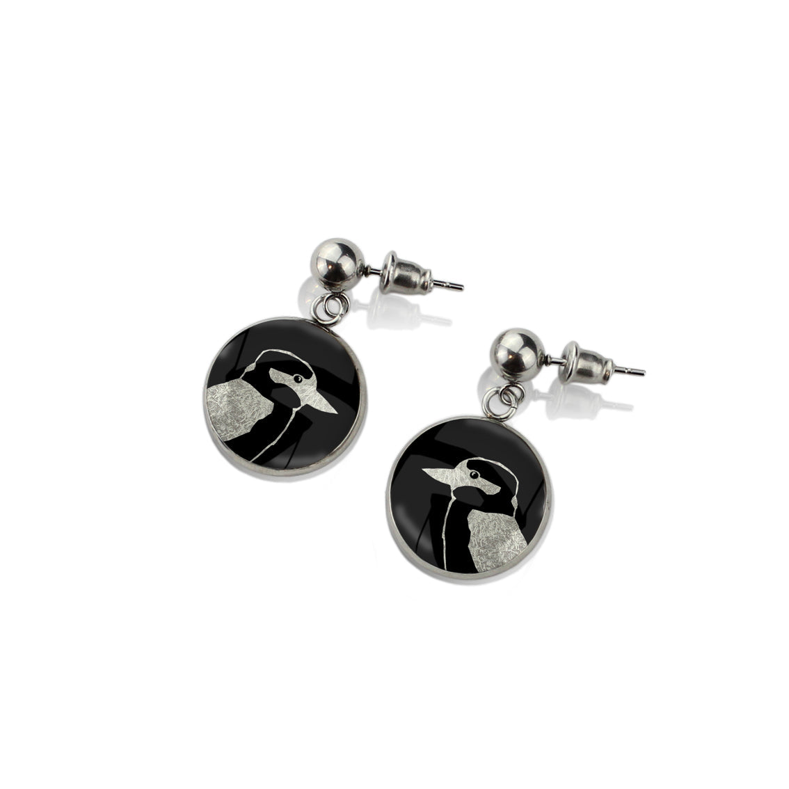 KOOKABURRA CLOSE-UP DANGLE DROP CIRCLE EARRINGS - MFY147S - on Satchel