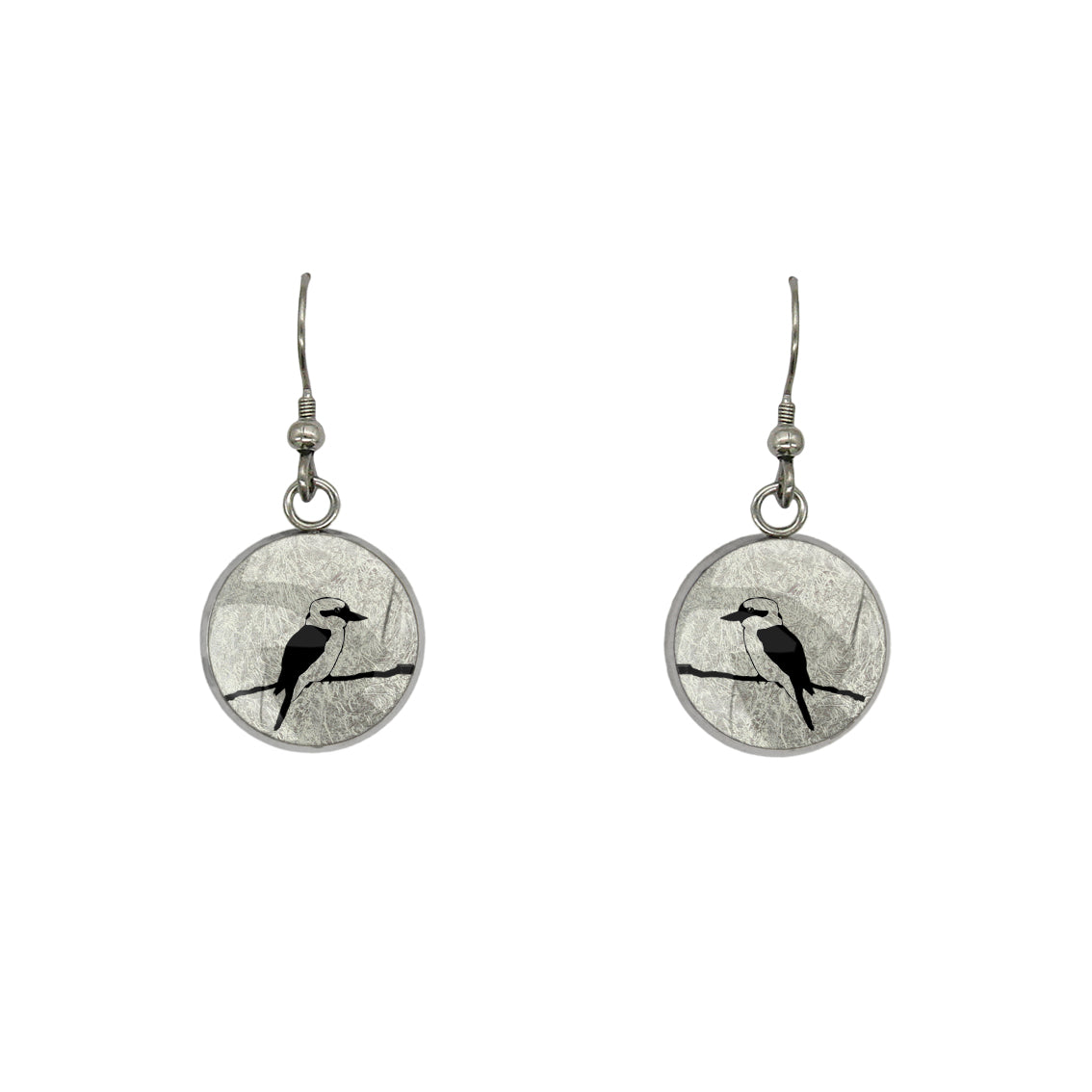 KOOKABURRA DANGLE DROP CIRCLE EARRINGS - MFY148 - in Circle Box