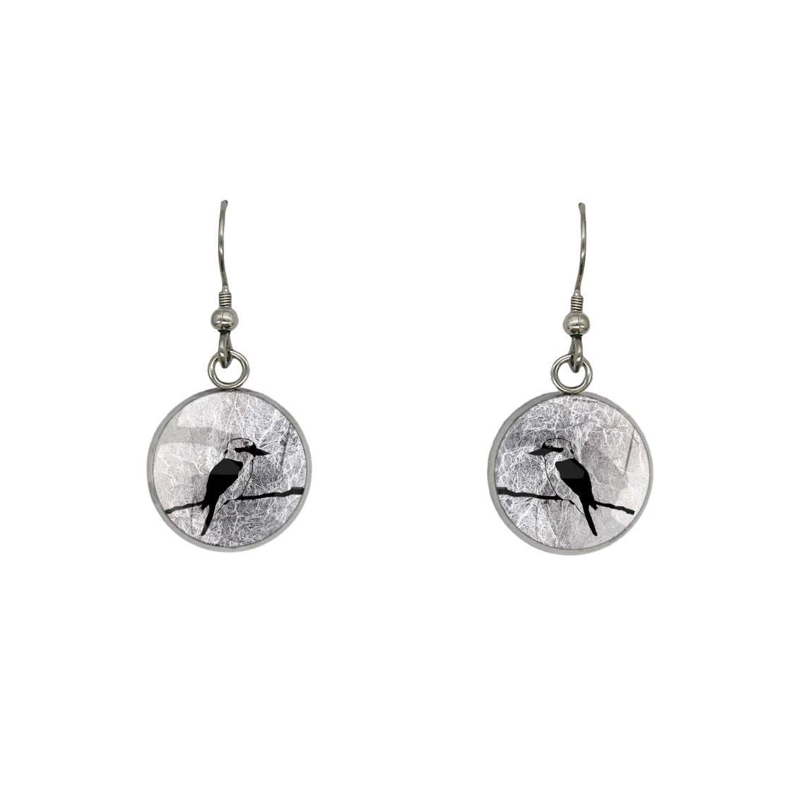 KOOKABURRA DANGLE DROP CIRCLE EARRINGS - MFY148 - in Circle Box