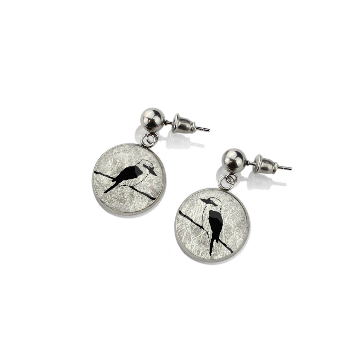 KOOKABURRA DANGLE DROP CIRCLE EARRINGS - MFY148S - on Satchel