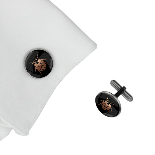 LADYBIRD CIRCLE ELEGANT CUFFLINKS - MFY262