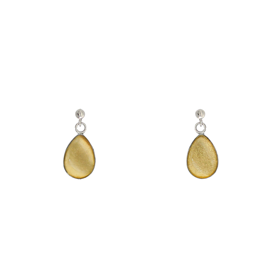 LARME DE JOIE TEAR DANDLE DROP XS EARRINGS - M216 - in Circle Box