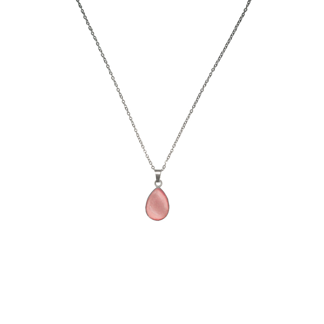 LARME DE JOIE TEAR DROP MINI NECKLACE - M217 - in Circle Box
