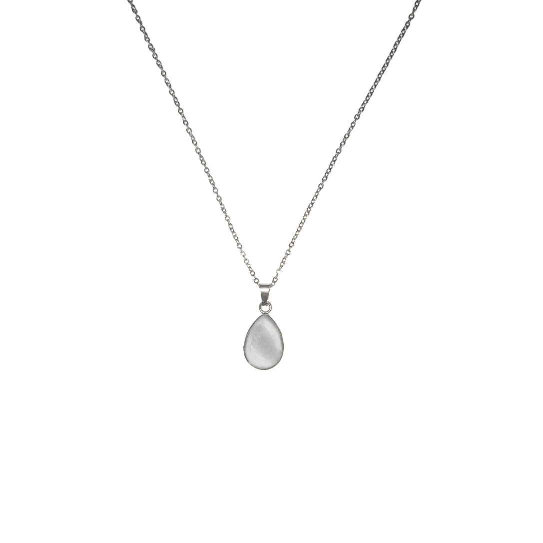 LARME DE JOIE TEAR DROP MINI NECKLACE - M217 - in Circle Box