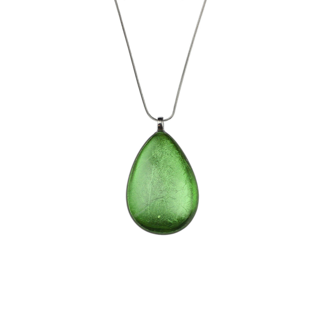 LARME DE JOIE TEAR DROP LARGE PENDANT ON A CHAIN NECKLACE - F019