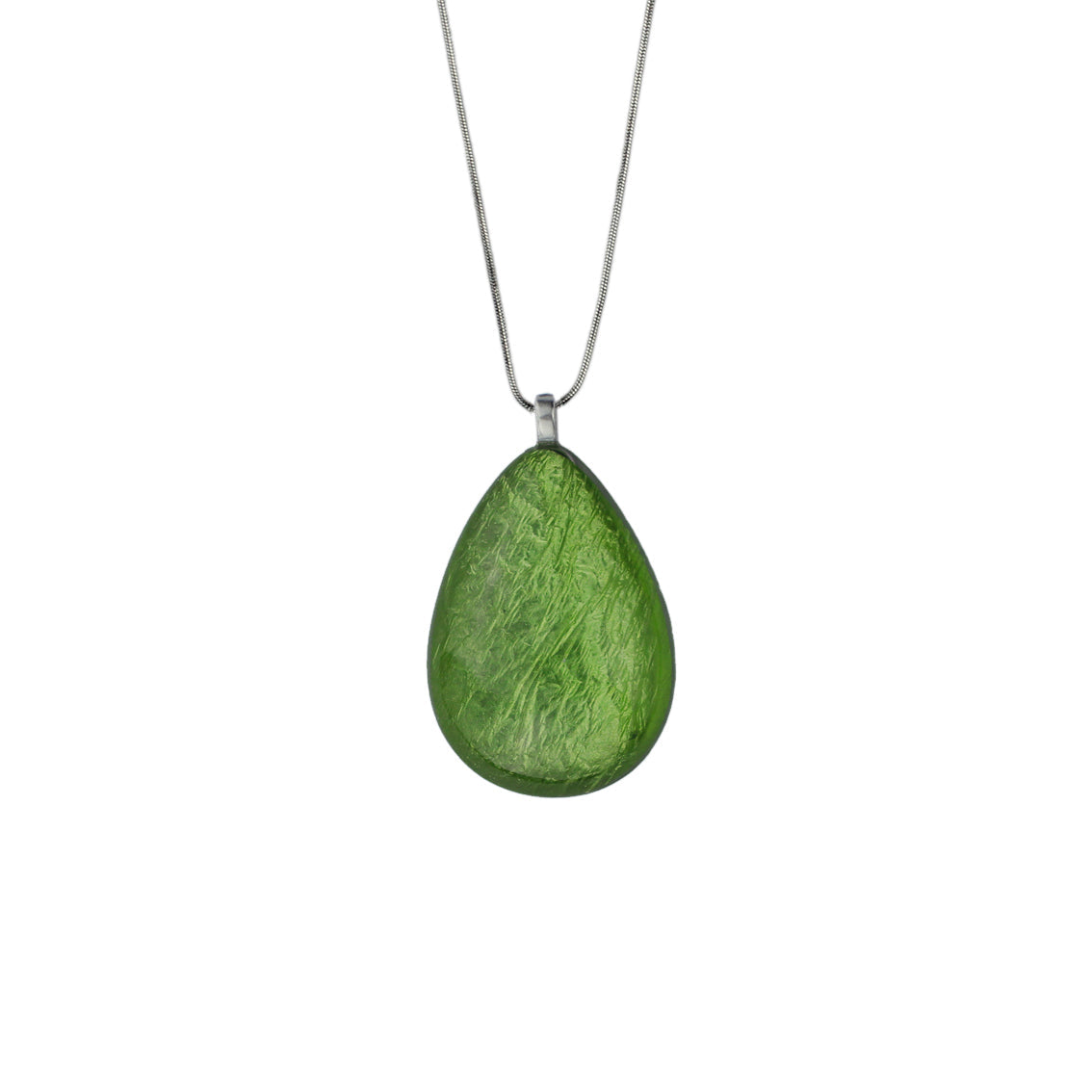 LARME DE JOIE TEAR DROP LARGE PENDANT ON A CHAIN NECKLACE - F019