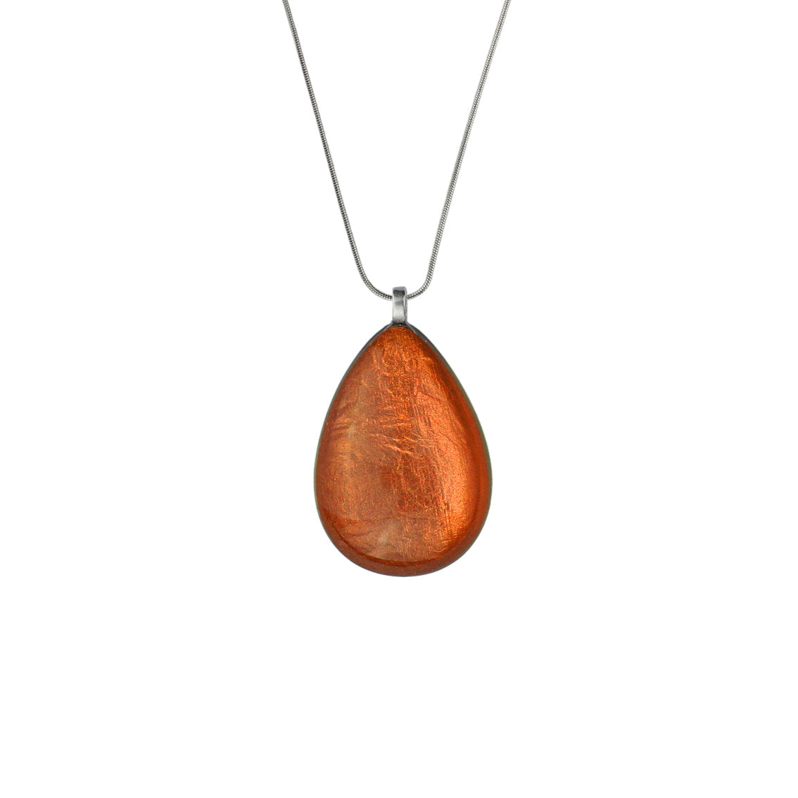 LARME DE JOIE TEAR DROP LARGE PENDANT ON A CHAIN NECKLACE - F019