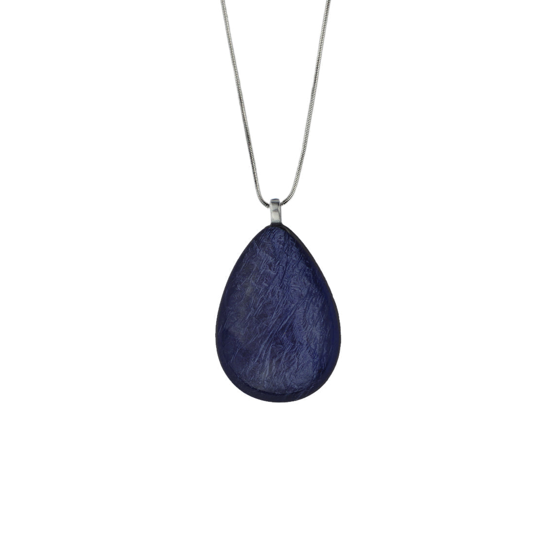 LARME DE JOIE TEAR DROP LARGE PENDANT ON A CHAIN NECKLACE - F019